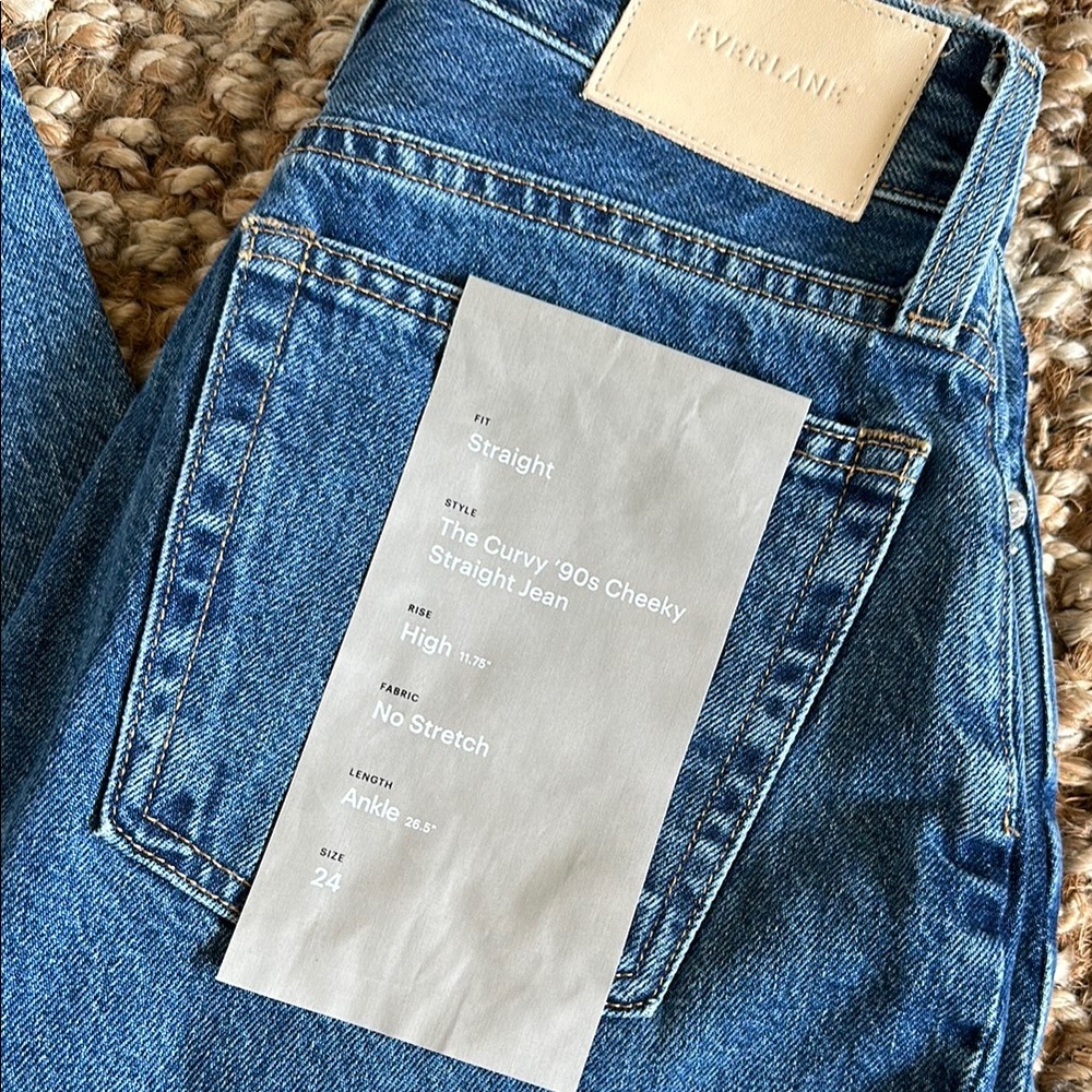 Everlane Blue Straight Leg Jeans